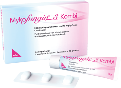 MYKOFUNGIN 3 Kombi 200 mg Vaginaltab.+10 mg/g Cre.